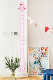 Cute Rabbit Height Measuring Chart Kids Room Wall Sticker - Swordslife
