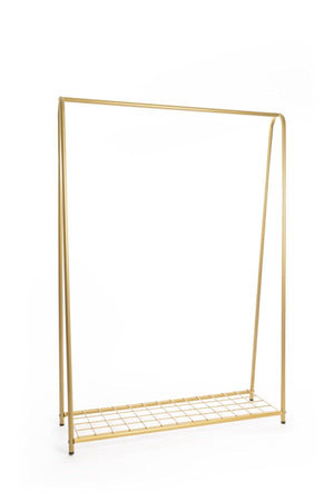 Metal Leg Garment Hanger with Shelf Gold Leg Hanger Clothes Rack with Shelf Clothes Hanger - Swordslife