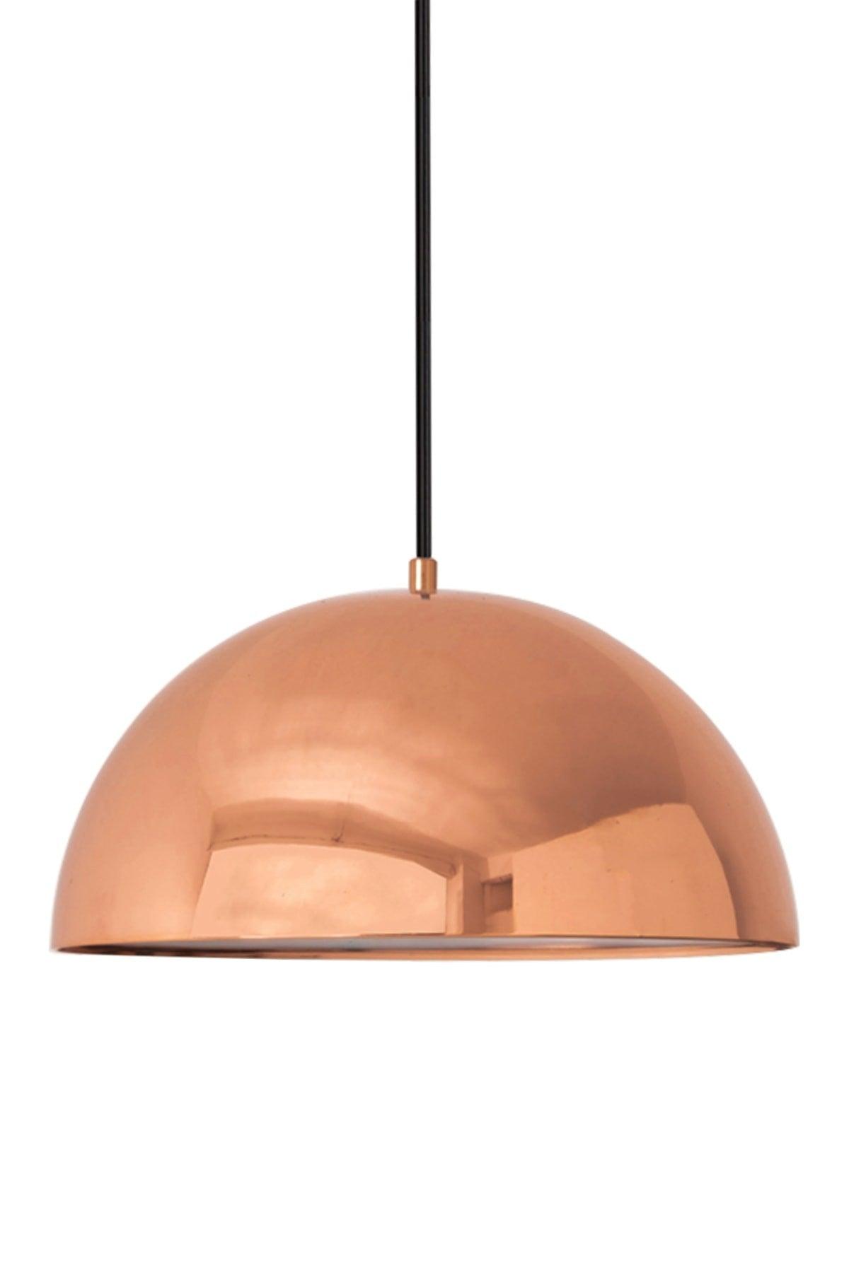 Shiny Copper Color Single Chandelier Pendant Lamp Vintage Cafe Restaurant Dining Room Desktop Bakery - Swordslife
