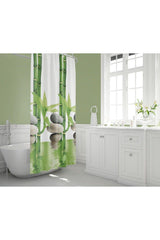 Shower Curtain-green Bayo Curtain 180x200cm Bath Curtain, Single Wing Shower Curtain Ring Curtain - Swordslife