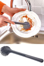 Silicone Head Dish Washing Brush & Sink Cleaning & Kitchen Countertop Brush & Sturdy Brush - Swordslife