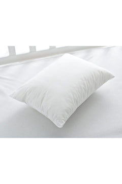 Cotton and polyester pillow cushion 50x70 cm in white