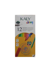 Silka Kaly Shiny 12 Color Crayons