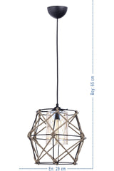 Single Beyza Black Youth Room, Bedroom, Corridor Chandelier - Swordslife