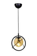 Single Black Bal Glass Chandelier-modern-industrial-sarkıt Avize-salon-mutfak-child Room-tobacco Zimmer - Swordslife