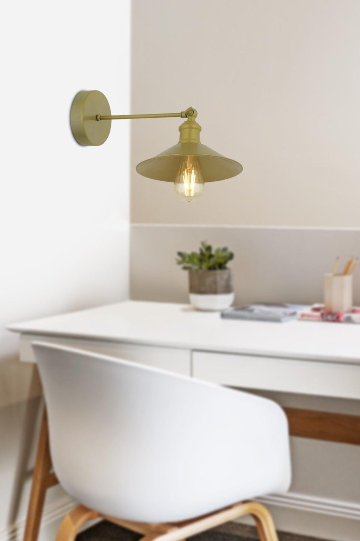 Yekta Gold Wall Lamp Modern Wall Sconce For Bedroom-Bedhead-Bathroom - Swordslife