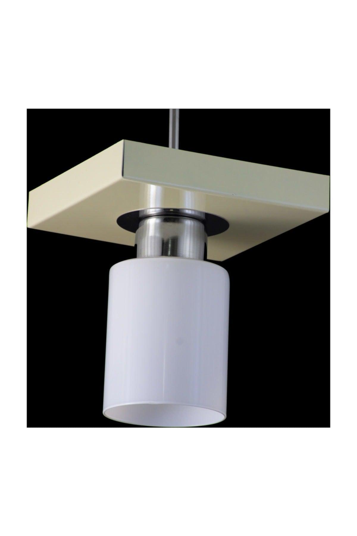 Single Modern Sport Model Square Tray Cream Chandelier - Swordslife