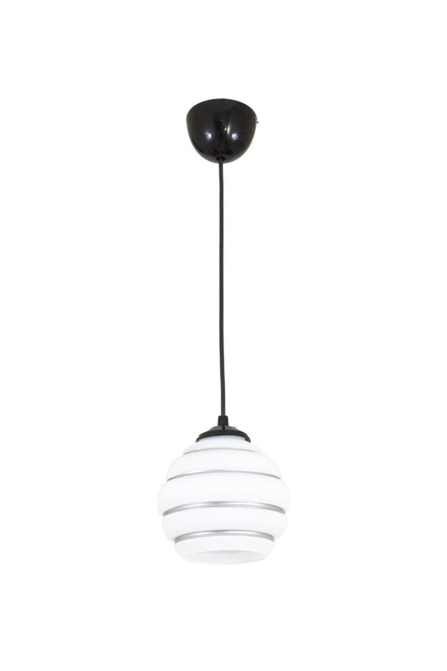 Single Special Striped Glass Model Modern Pendant Chandelier - Swordslife