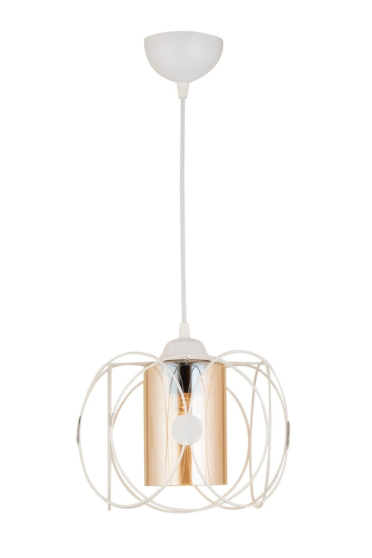 Single Solar White Modern Downward Facing Chandelier - Swordslife