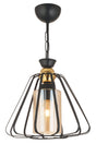 Single Tower Black Modern Downward Facing Chandelier - Swordslife