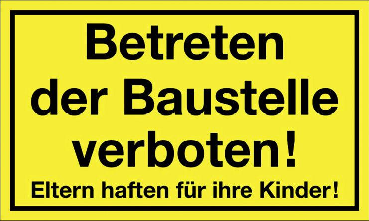 Signs -It is forbidden to enter the construction site L400xW250mm Ku. black/yellow - Swordslife