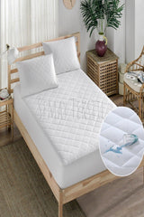 Liquid Proof Fitted Quilted Mattress Protector Cotton - Swordslife