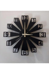 Black Gift Wooden Decorative Wall Clock 45cm - Swordslife