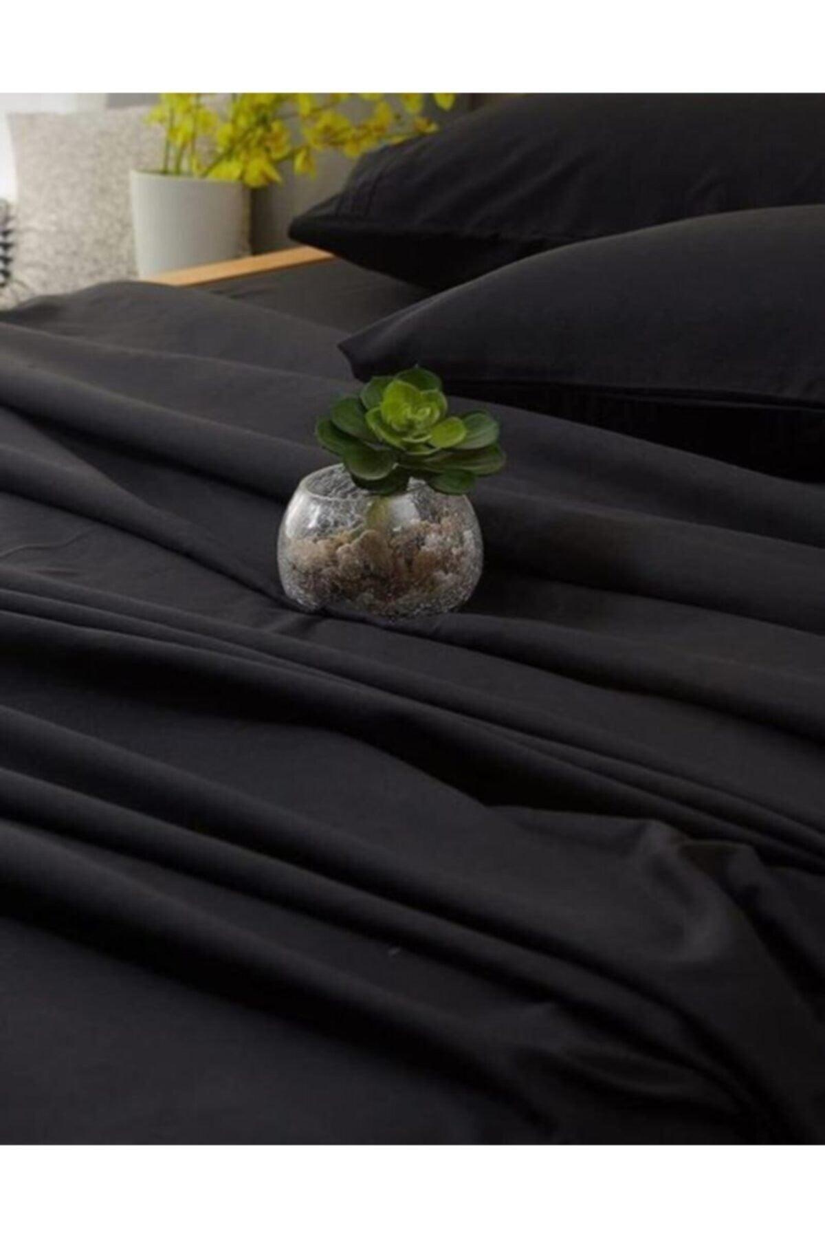 Black Fabric Single Elastic Bed Sheet Set - Swordslife