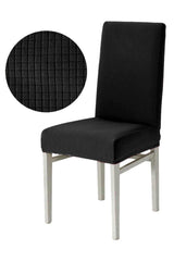 Black Washable Lycra Flexible Elastic Chair Cover - Swordslife