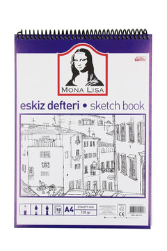 Premium A4 Sketchbook with 120gsm Paper, 50 Sheets
