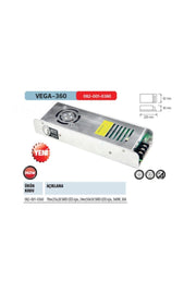 Slim Type Led Strip Transformer Vega-360 12V DC 30