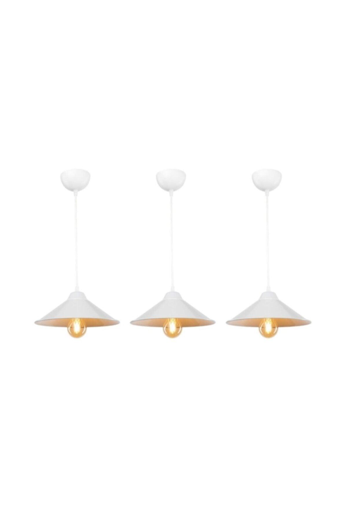 Slm Maya White Chandelier 3 Pieces - Swordslife