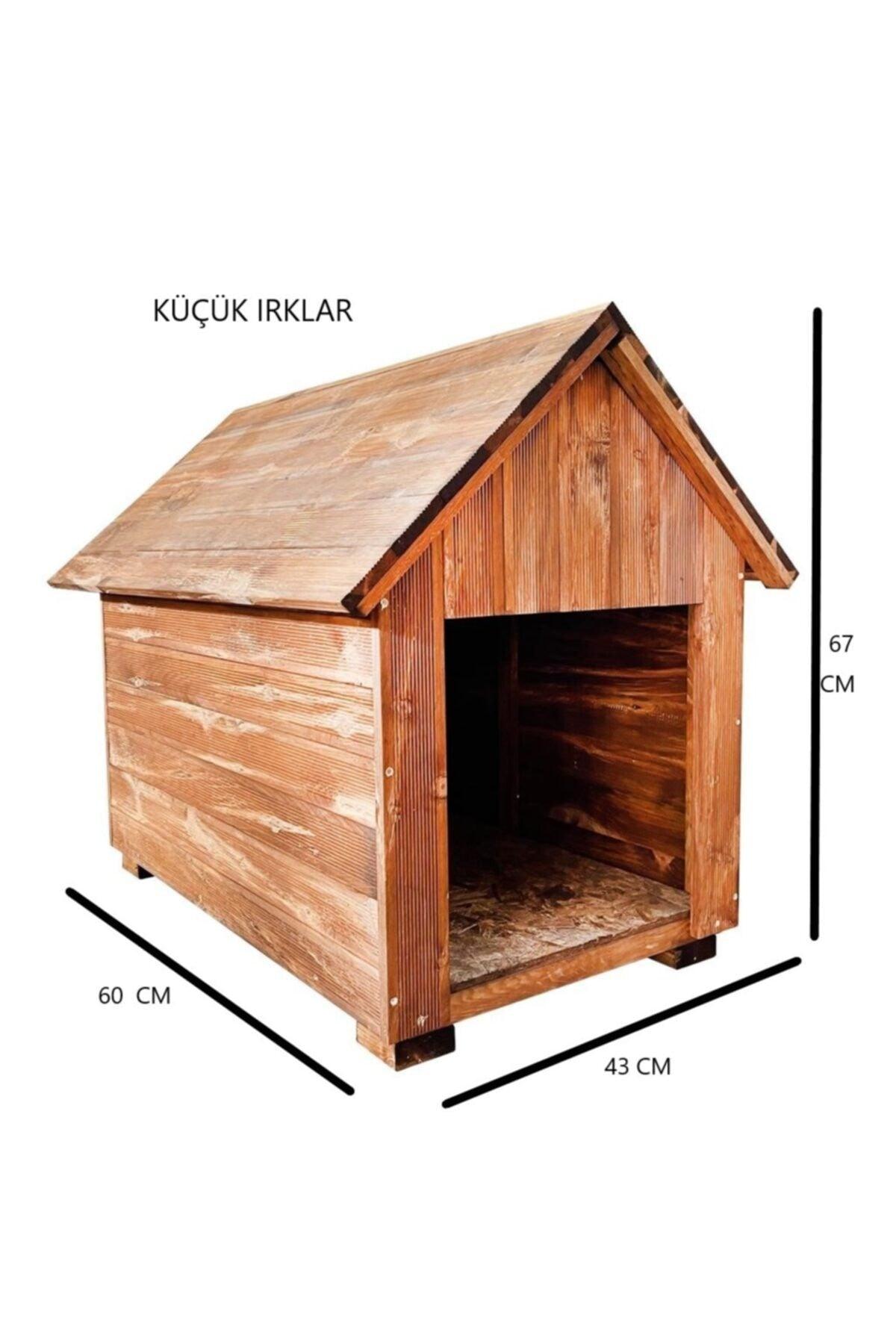 Natural Wooden Kennel for Small Breed Dogs