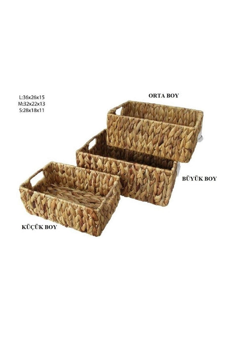 Small Size Water Hyacinth Organizer-storage