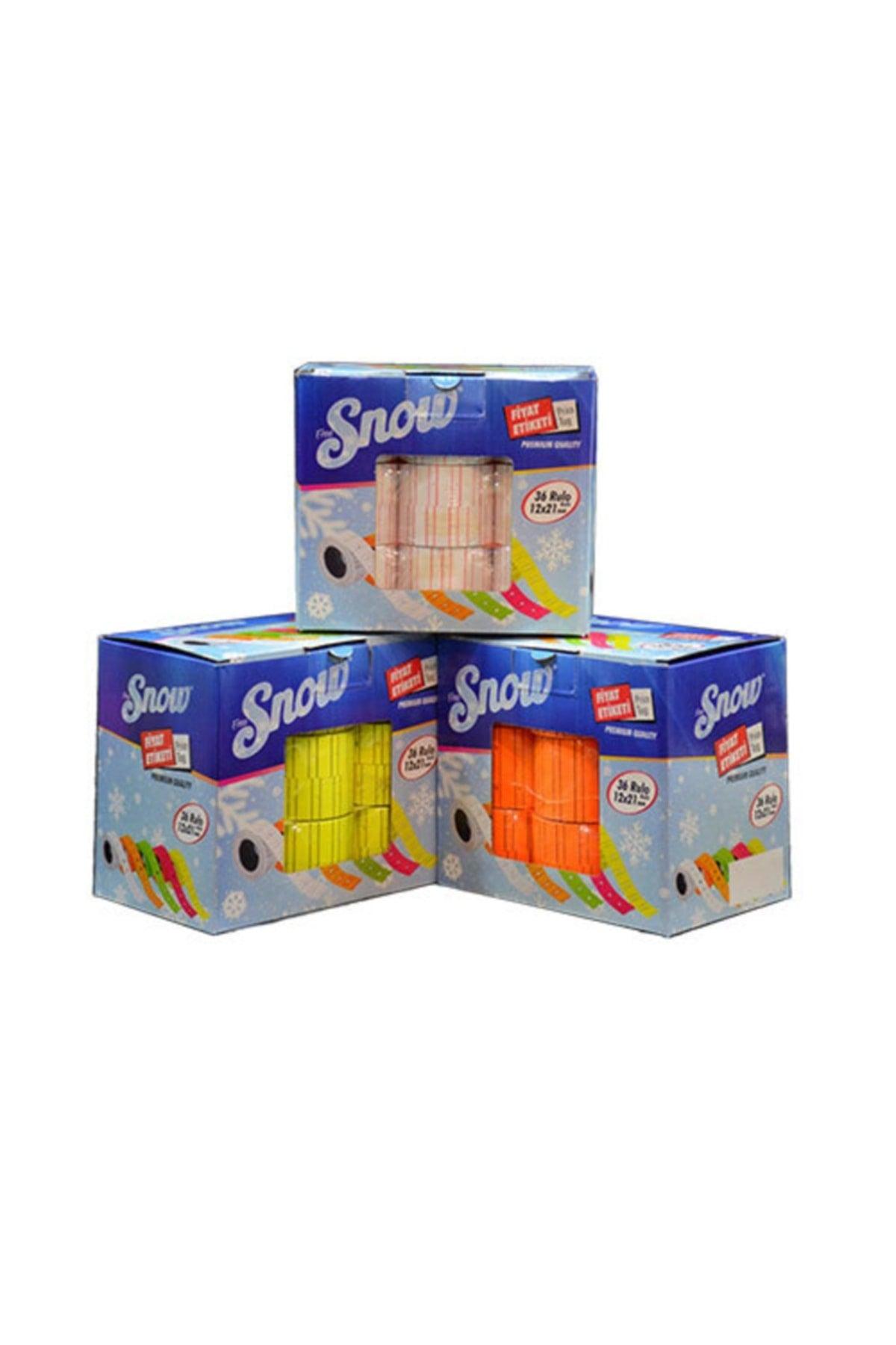 Snow Price Tag (motex Label) Yellow 600 L