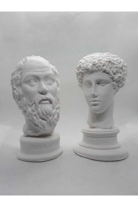 Socrates Hermes 2-Piece Sculpture Bust Trinket - Swordslife