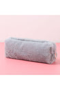 Soft Color Beige Plush Pencil Case Pencil Holder Hand