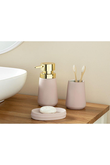 Soft Touch 3 Pcs Bathroom Set Pink - Swordslife