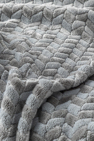 Softy Braid Ombre Super Soft Single Blanket 150x200 Cm Gray - Swordslife