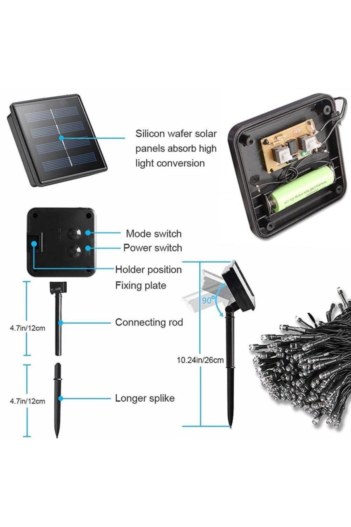 Solar Solar Powered Outdoor Garden 8 Modes