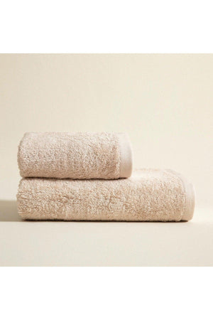 Solid Face Towel 50x90 Cm Beige - Swordslife