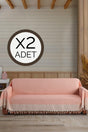 2 Pieces Oversized 180 X 300 Cm Sofa Sofa Sofa Bed Cover Covering Salmon Arms - Swordslife