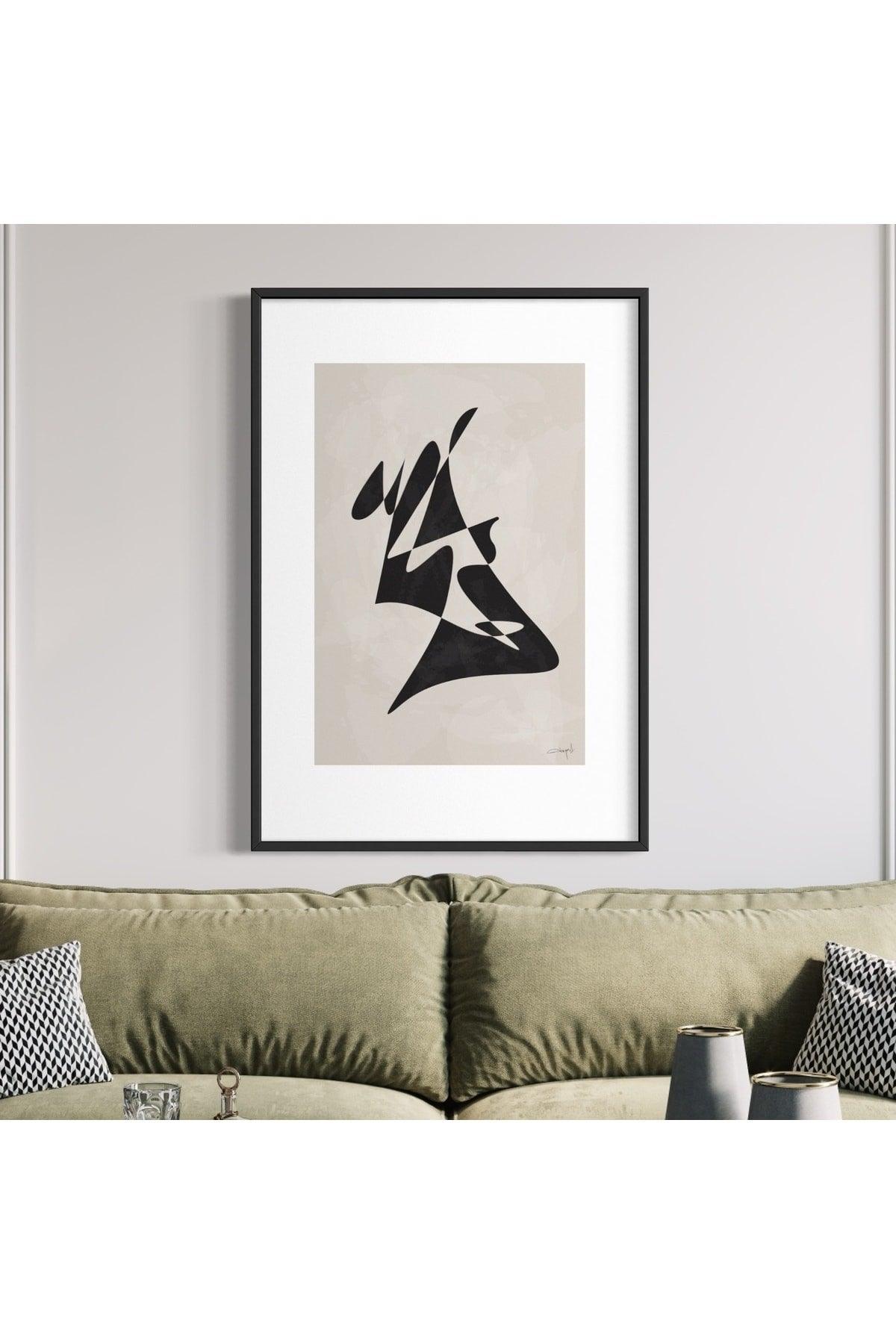 Abstract Black Patterns Set of 3 Unframed Posters, Modern Painting Poster, Wall Decoration - Swordslife