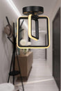 Spacious 3 Color Led Ceiling Mount Single Chandelier Black - Swordslife