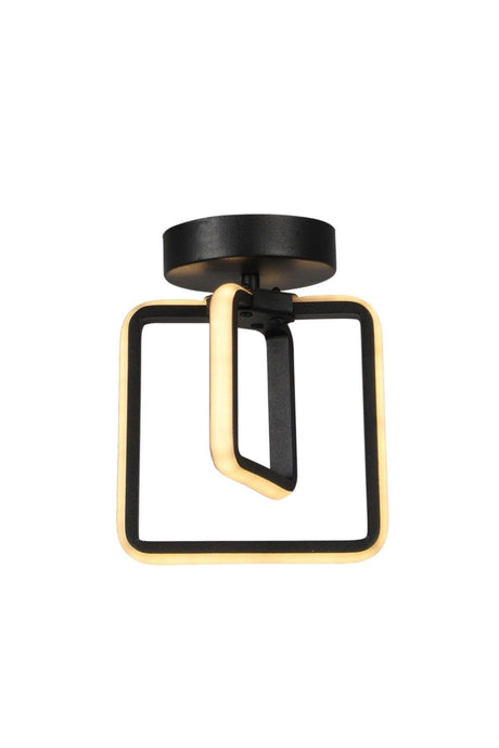 Spacious 3 Color Led Ceiling Mount Single Chandelier Black - Swordslife
