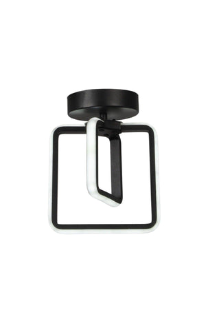 Spacious 3 Color Led Ceiling Mount Single Chandelier Black - Swordslife