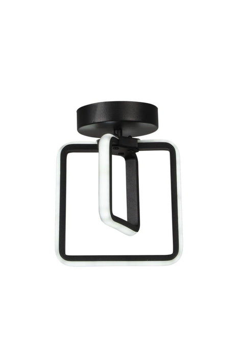 Spacious 3 Color Led Ceiling Mount Single Chandelier Black - Swordslife