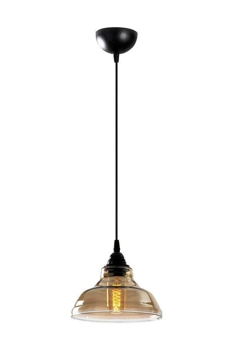 Special Single Black Model Modern Smoked Glass Pendant Chandelier - Swordslife