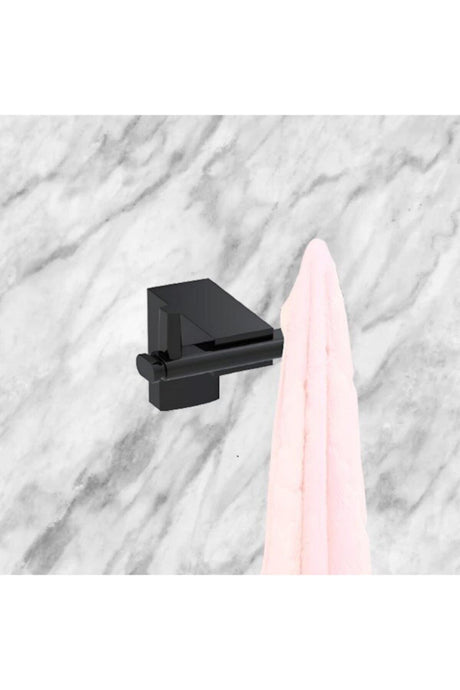 Lifetime Stainless Robe Hook Wall Mounted Towel Rack Black F1-118 - Swordslife