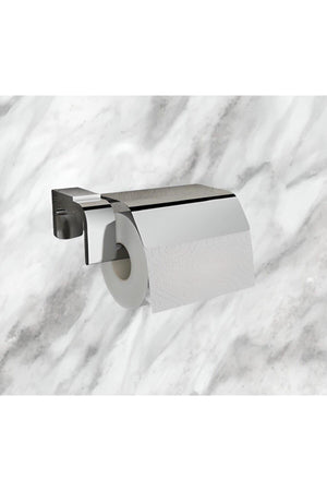 Lifetime Stainless Covered Toilet Roll Holder Wall Mounted Chrome F1-015 - Swordslife