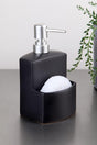 Sponge Ceramic Liquid Soap Dispenser - Black