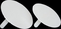 White plastic cover for recessed junction boxes, 60mm diameter