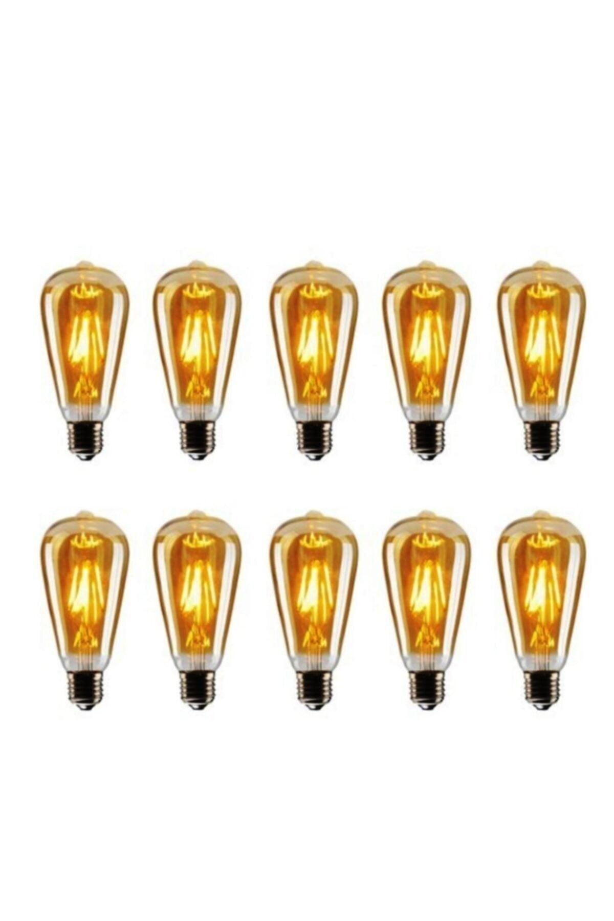 St64 Pear 4 Watt 10 Pieces Edison Type Rustic