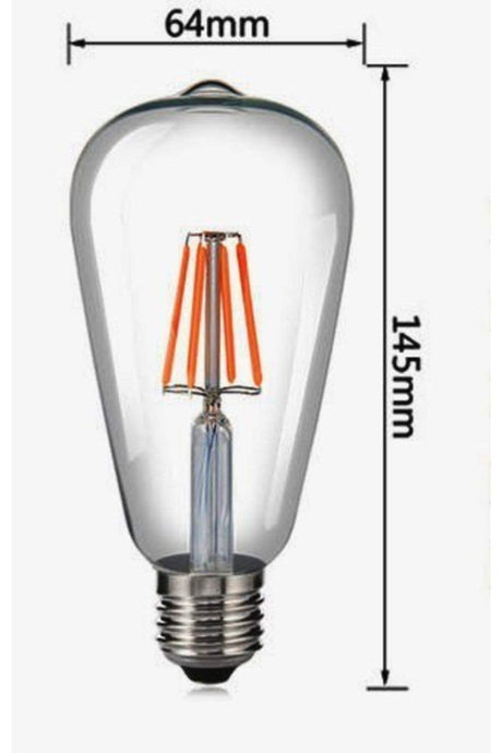 St64 Pear 4 Watt 10 Pieces Edison Type Rustic
