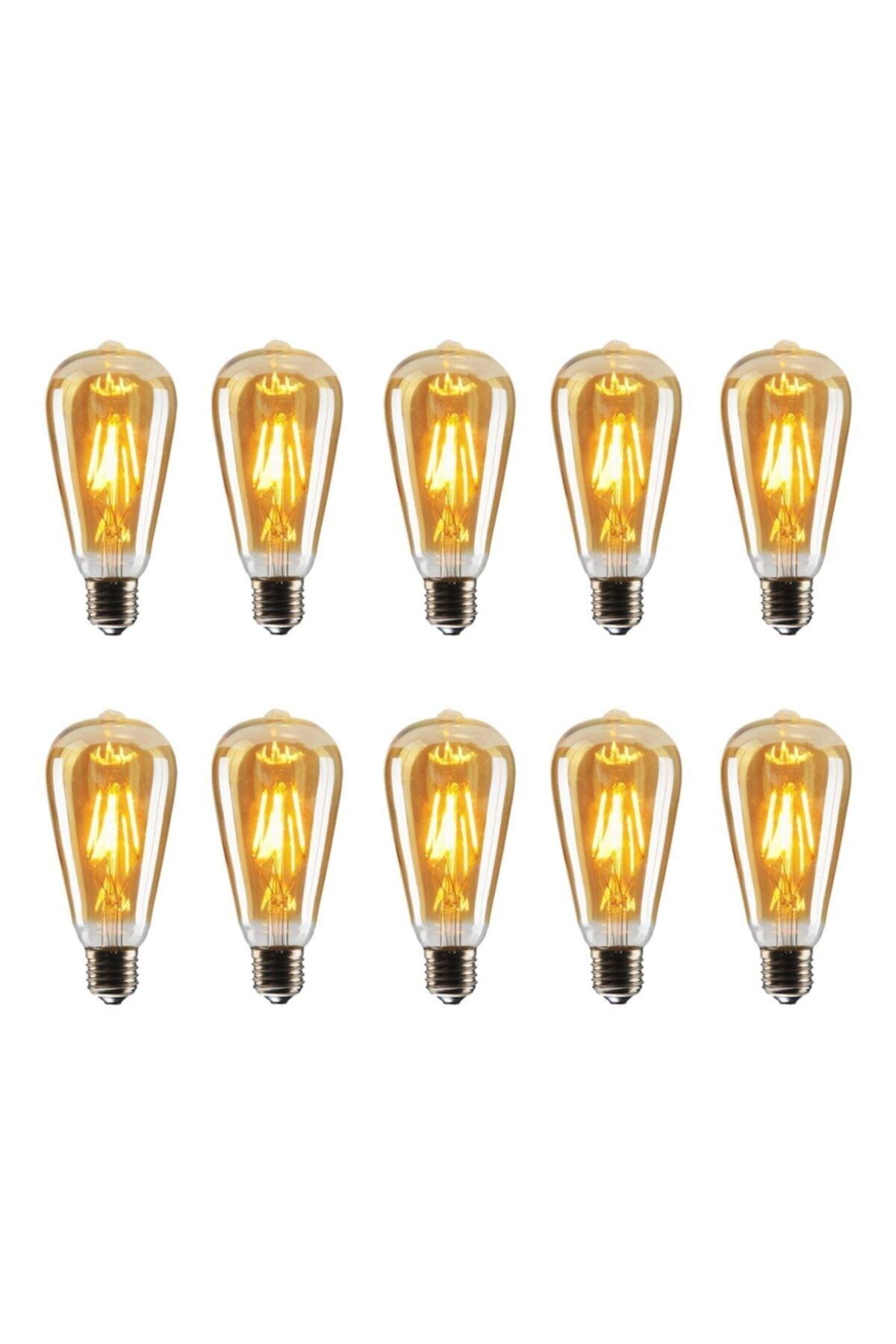 St64 Filament Rustic 4w Led Bulb 10 Pack