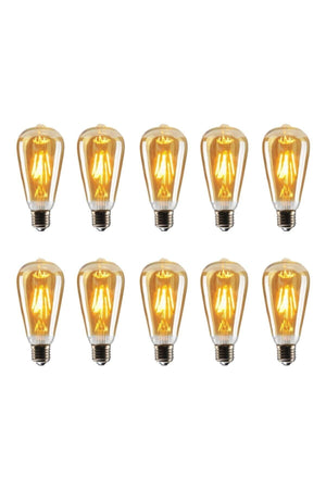 St64 Filament Rustic 4w Led Bulb 10 Pack