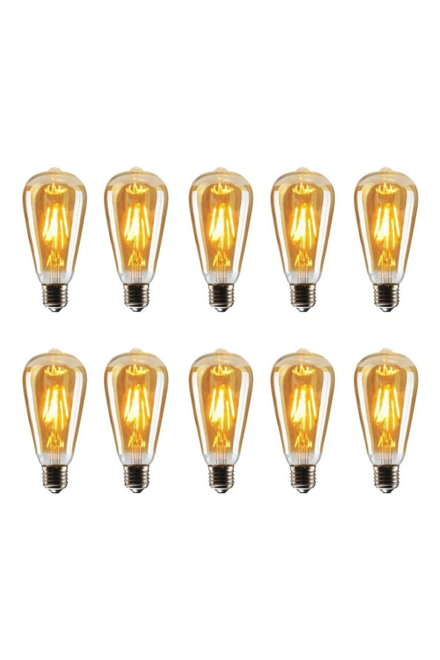 St64 Filament Rustic 4w Led Bulb 10 Pack