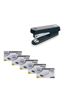 Heavy-duty stapler with 1000-sheet capacity and wire staples