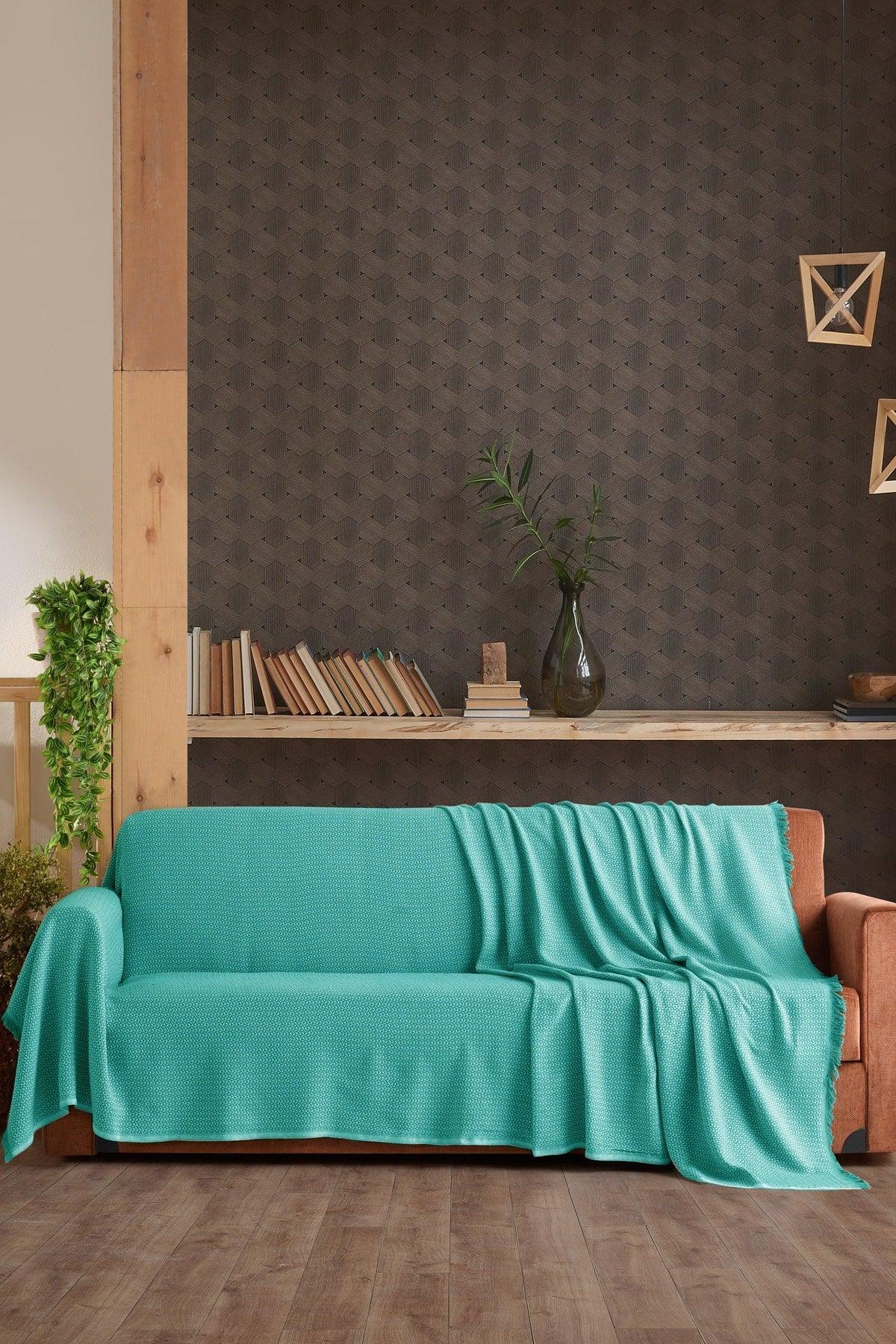 Stars Arms Covering Oversized 180 X 300 Sofa Bed Sofa Cover - Mint Green - Swordslife
