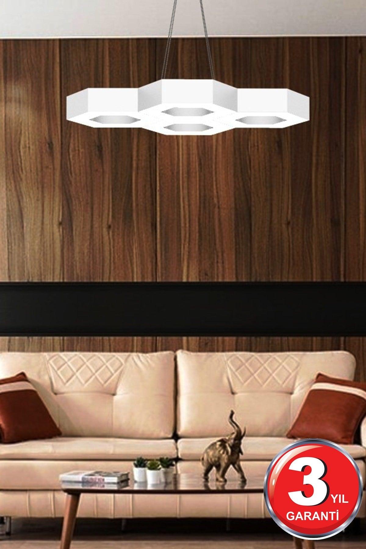 Stella (White Case, Yellow Light) Led Modern Led Chandelier - Swordslife